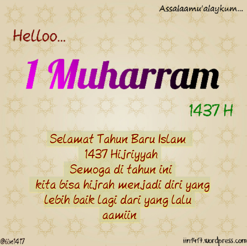 1 Muharram 1437 H I N D A H